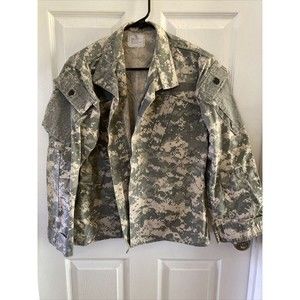 Vintage US Army Combat Uniform Coat Shirt ACU Cotton Blend Non FR UCP Sz XS